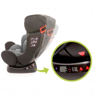 4Baby car seat FREEWAY XXI 0-25 KG grey 1