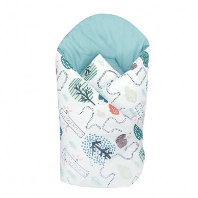 Ankras wrap blanket 80/80 hedgehog path green