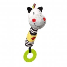 ZACK THE ZEBRA squeaky teething toy C-MORE COLLECTION 634