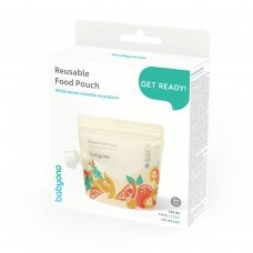 Babyono rusable food pouch 150ml 5pcs 1467