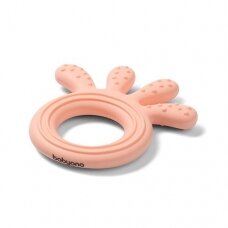 Babyono silicone teether OCTOPUS pink 826/01