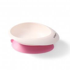 Baby suction bowl with spoon, pink, 1077/02