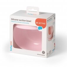 Babyono silicone suction bowl pink 1481/02