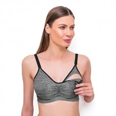 Babyono the bra for nursing mothers D80-85, grey 506/37