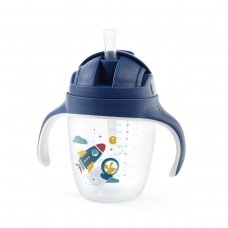 Sippy cup with weighted straw, blue - 1464/02