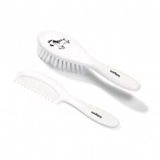 BabyOno soft hair brush white 570/03