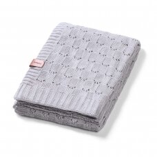 Babyono bamboo knitted blanket grey 1479/02