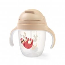 Babyono sippy cup with weighted straw brown 1464/04