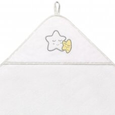 Babyono terry hooded towel white 85x85cm 144/07