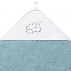 Babyono terry hooded towel blue 85x85cm 144/09