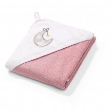 Babyono terry hooded towel pink 85x85cm 144/10