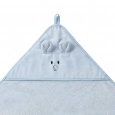 Babyono bamboo hooded towel 100x100 cm blue 1553/02