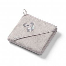 Babyono bamboo hooded towel grey NATURAL BAMBOO 100X100 346/06