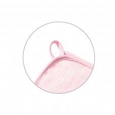 Babyono bamboo hooded towel pink NATURAL BAMBOO 100X100 346/04