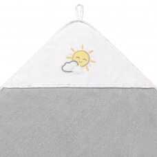 TERRY Hooded Towel 100×100 cm grey 142/08