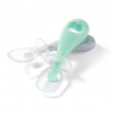 Babyono silicone spoons grey mint 2pcs 784/0