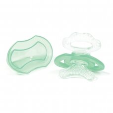 BabyOno silicone teether for babies green 1008/03