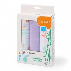 BabyOno bamboo diapers 3 pcs, purple  397/08