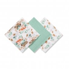 BabyOno muslin diapers mint 348/12