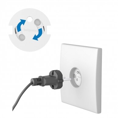 BabyOno electrical outlet safety cover rotating cover system 10 pcs 962/10 2