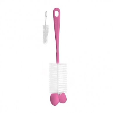 BabyOno Baby bottles and teats brush with mini brush & sponge tip 720 2