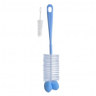 BabyOno Baby bottles and teats brush with mini brush & sponge tip 720