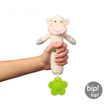 SWEET LAMBIE squeaky toy with a teether 606 4