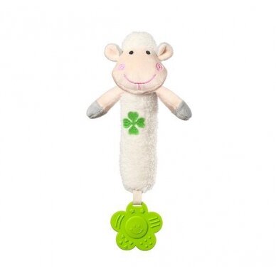 SWEET LAMBIE squeaky toy with a teether 606