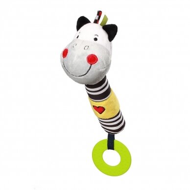 ZACK THE ZEBRA squeaky teething toy C-MORE COLLECTION 634 2