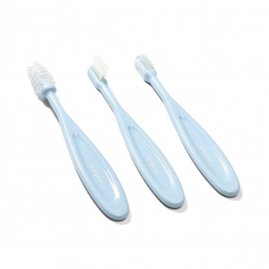 Babyono toothbrushes 3 pcs blue 550/01