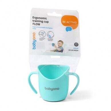 Babyono Ergonomic training cup mint FLOW 1463/06 2