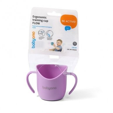 Babyono Ergonomic training cup purple FLOW 1463/05 2