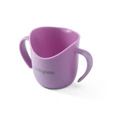 Babyono Ergonomic training cup purple FLOW 1463/05