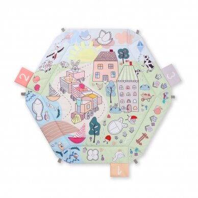 Babyono FUNNY FARM educational mat, 1486 5