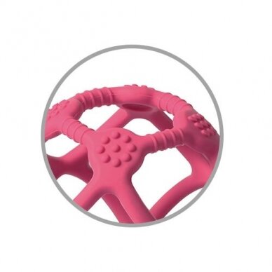 BabyOno ORTHO teether pink 489/04 2