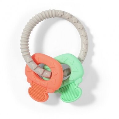 BabyOno ORTHO teether green red 486/01