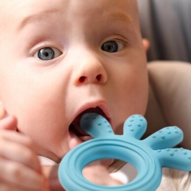 Babyono silicone teether OCTOPUS blue 826/03 7