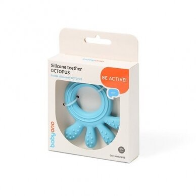 Babyono silicone teether OCTOPUS blue 826/03 8