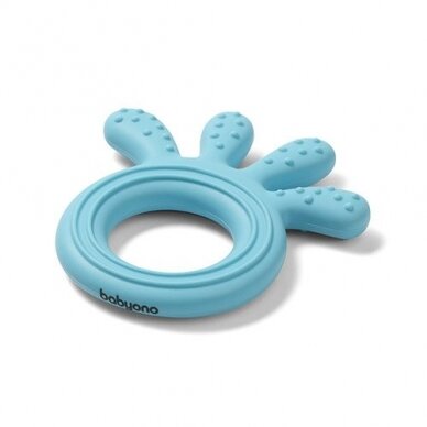 Babyono silicone teether OCTOPUS blue 826/03