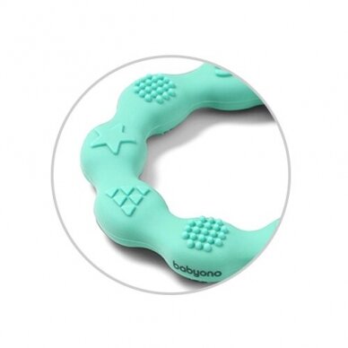 Babyono Silicone teether RING mint 825/03 1