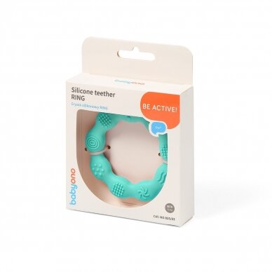 Babyono Silicone teether RING mint 825/03 3