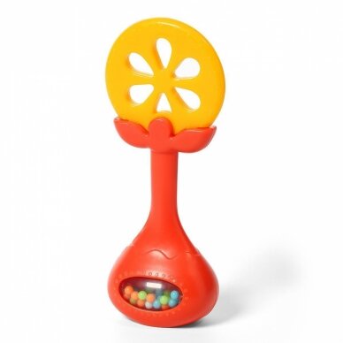 ORANGE educational teether with rattle 499/01