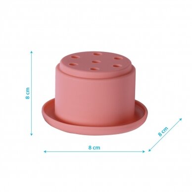 Educational silicone toy for bath – CUP INTO CUP, 1472 3