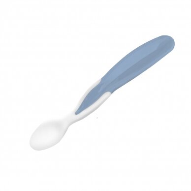 Two-chamber baby bowl with spoon 1067/01, blue 4