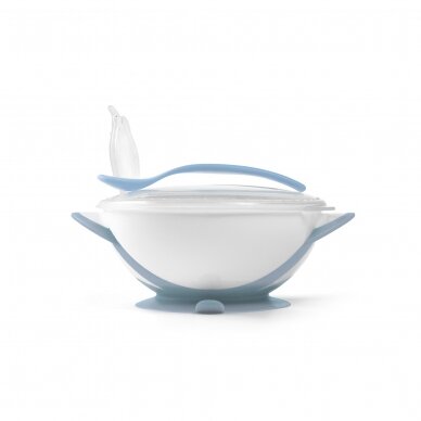 BabyOno baby suction bowl with spoon, blue, 1063/05 1