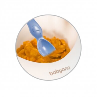 Baby suction bowl with spoon, blue, 1077 5