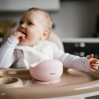 Babyono silicone suction bowl pink 1481/02 9