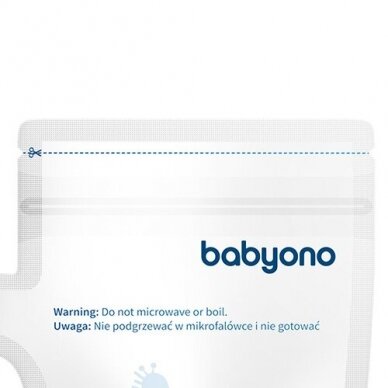 BabyOno breast milk storage bags 180ml 30pcs 1084 1