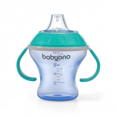 BabyOno non-spill cup with hard spout 180ml NATURAL NURSING, 1456/01 2