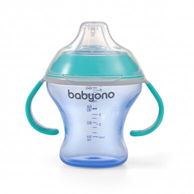 BabyOno non-spill cup with hard spout 180ml NATURAL NURSING, 1456/01